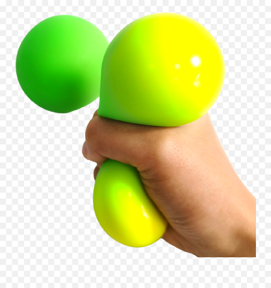 Green To Yellow Dough Stress Ball - Solid Emoji,Stress Ball Emotions