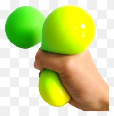 Green To Yellow Dough Stress Ball - Solid Emoji,Stress Ball Emotions