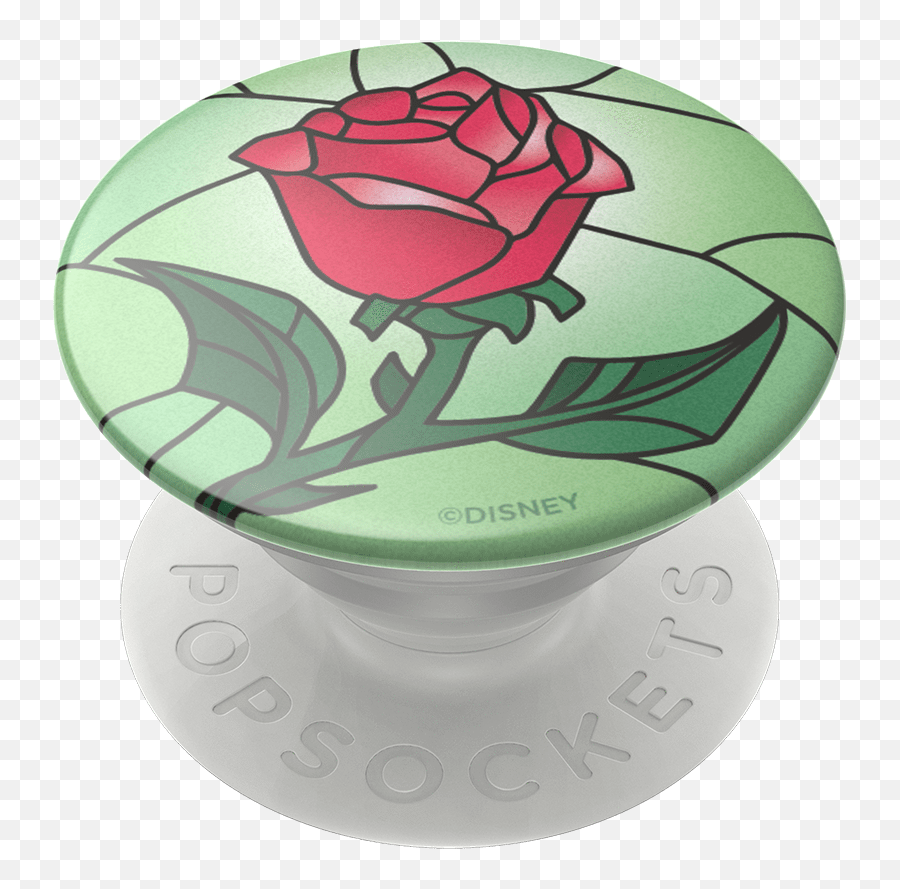 Beauty And The Beast Stained Glass Rose - Popsockets Emoji,What Emotion Does Beauty And The Beast Song Share