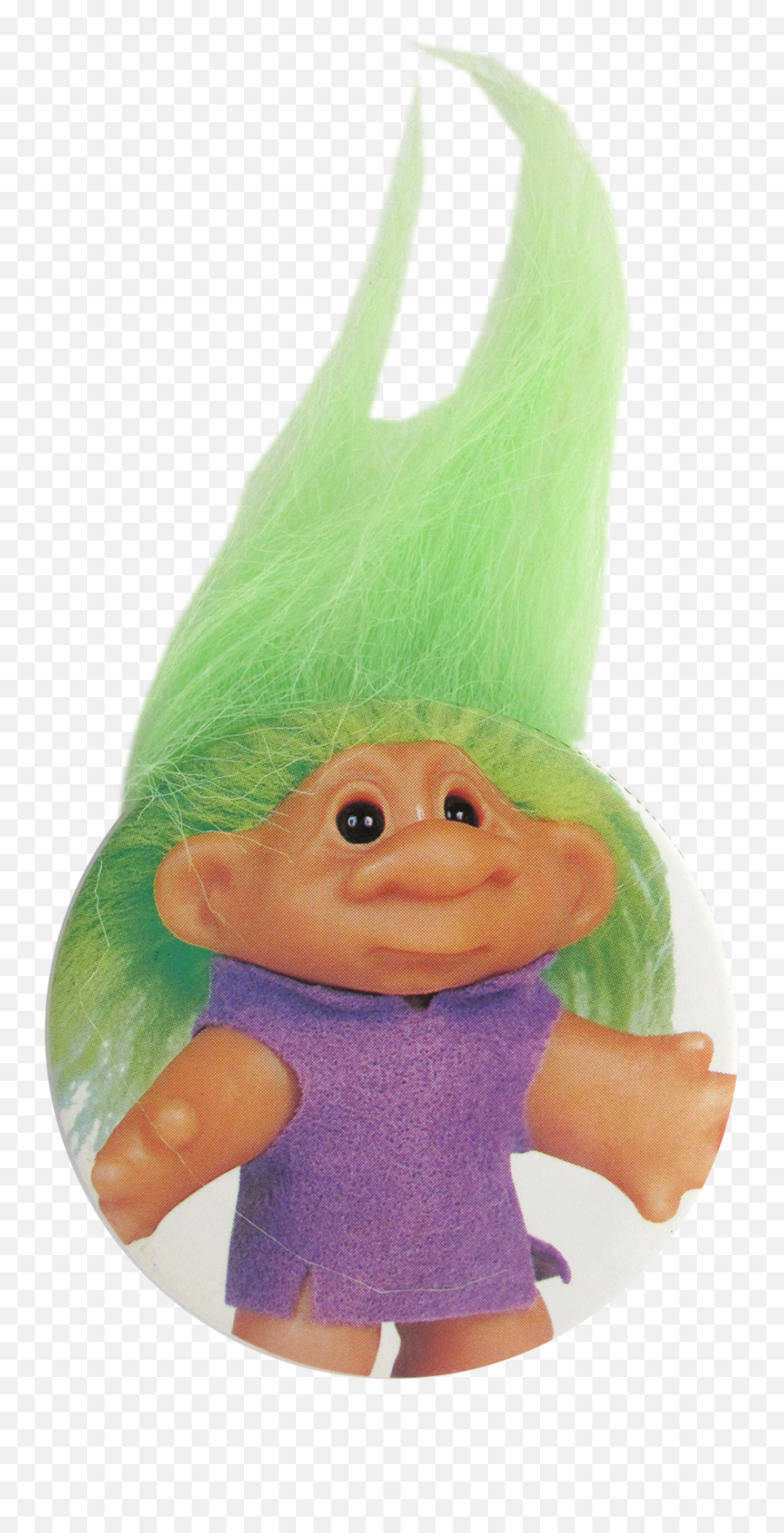 Troll Doll Green - Troll Dolls Transparent Emoji,Do Not Feed The Trolls Emoticon