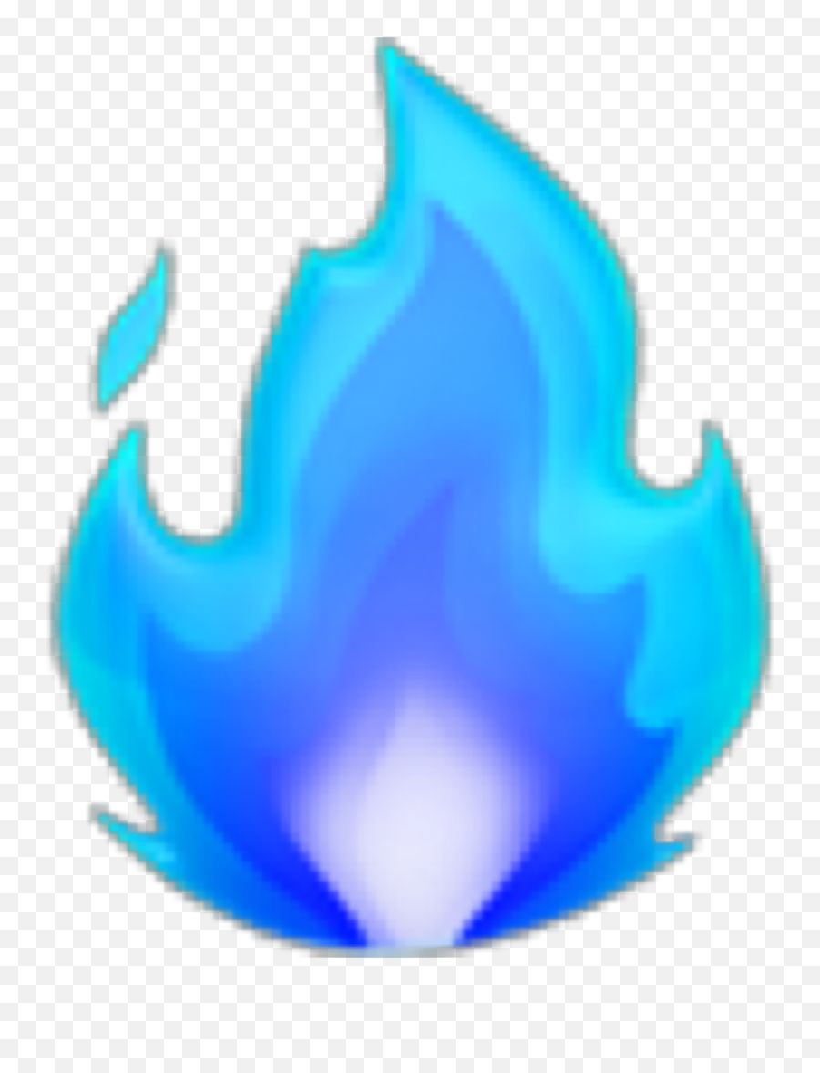 Fuego Fire Celeste Lightblue Emoji - Emoji Fuego Blue,Fuego Emoji