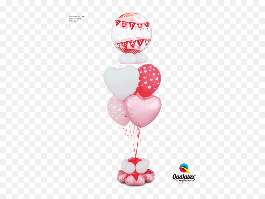 Valentineu0027s Day Banners 22 Bubble Balloon - Qualatex Valentine Balloons Emoji,Valentine Day Emoji