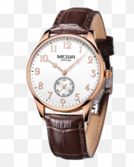 Second Hand Small Dial Classic Man Watch Meigeer Watch - Hand Watch Image Png Emoji,Classic Man Emoji
