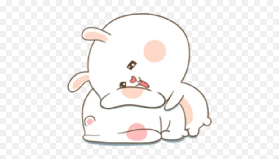 Puffy Rabbit 3 Sticker Pack Emoji,21 Lazy Bear And Rabbit Wechat Expression Emoji