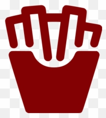 Maroon French Fries Icon - Free Maroon Food Icons Emoji,The France Flag And Frys Emojis