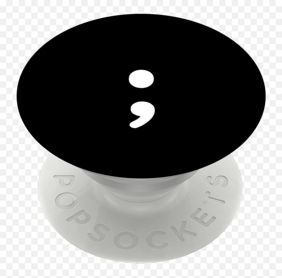 Black And White Semicolon - American Foundation For Suicide Emoji,Emojis De Escuadrón Suicida