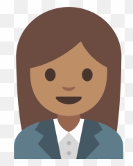 Fileemoji U1f469 1f3fd 200d 1f4bcsvg - Wikimedia Commons,Brown Facial Hair Emoji