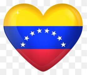 Venezuela Large Heart Flag - Venezuela Flag Heart Png Emoji,Bandera De Venezuela Emoji