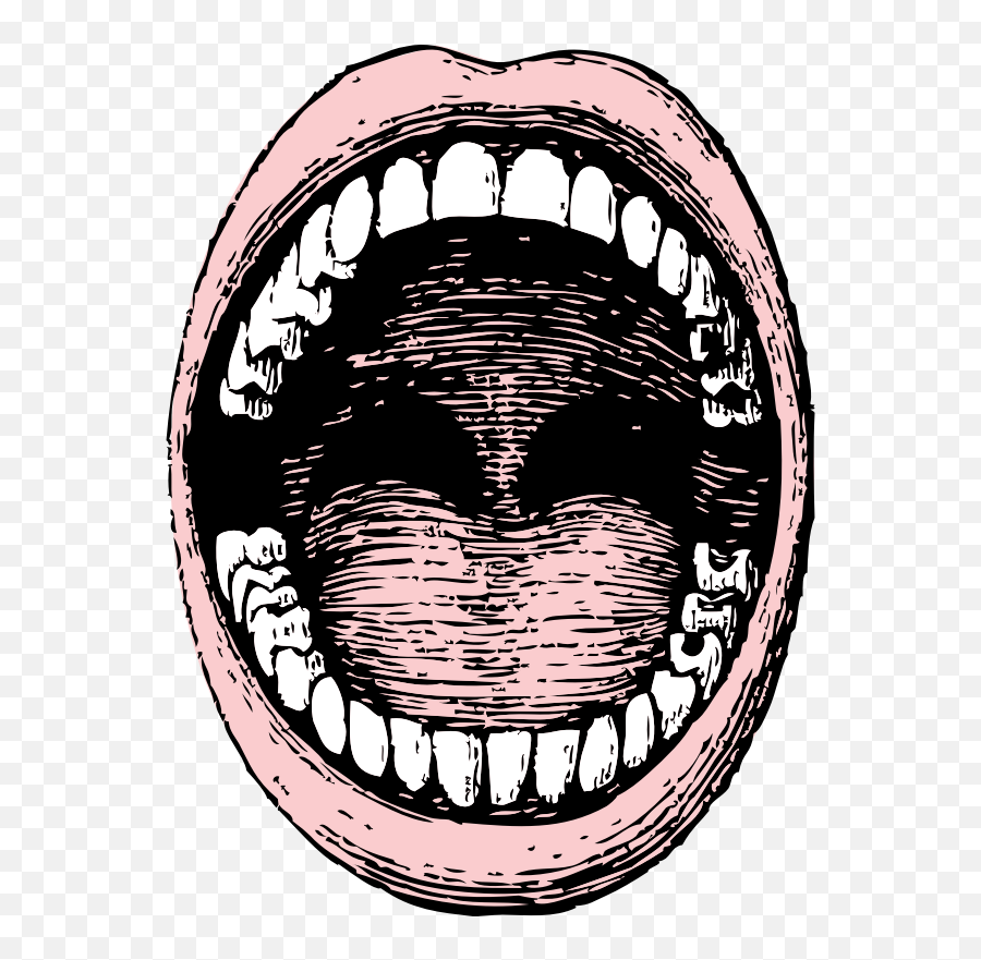 Open Mouth Clip Art Image - Wide Open Mouth Drawing Emoji,Licking Lips Emoji