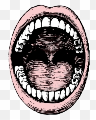 Open Mouth Clip Art Image - Wide Open Mouth Drawing Emoji,Licking Lips Emoji