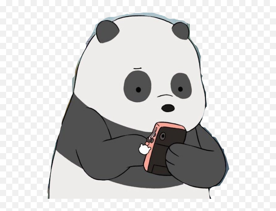 Discover Trending Webarebear Stickers Picsart - Kartun We Bare Bears Panda Emoji,Emoji Ovie