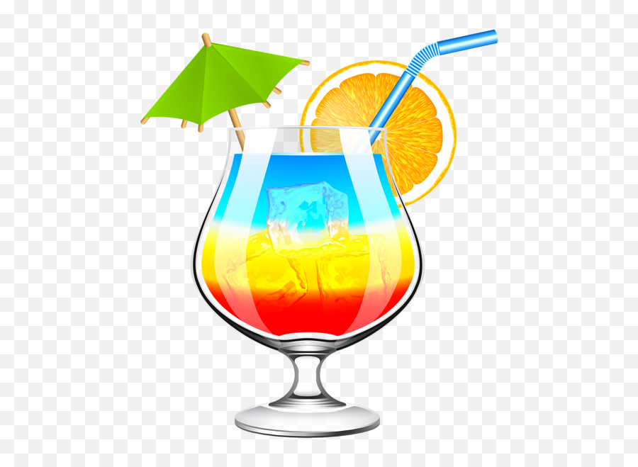 Accessoires Tubés Pour Creation 5 - Clipart Cocktail Transparent Background Emoji,Cocktail Sunrise Emoji