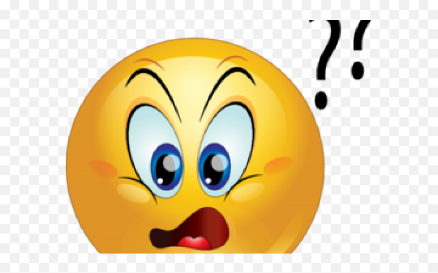Angry Emoji Png - Confused Emoji With Transparent Background Face Expression Wonder Cartoon,Angry Emoji
