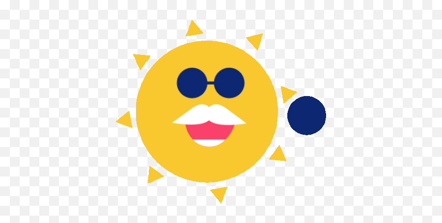Sun Nibbles Orbiting Planet Gif - Universe Sun Glasses Discover U0026 Share Gifs Google Gif Sun Emoji,Facebook Glasses Emoticon