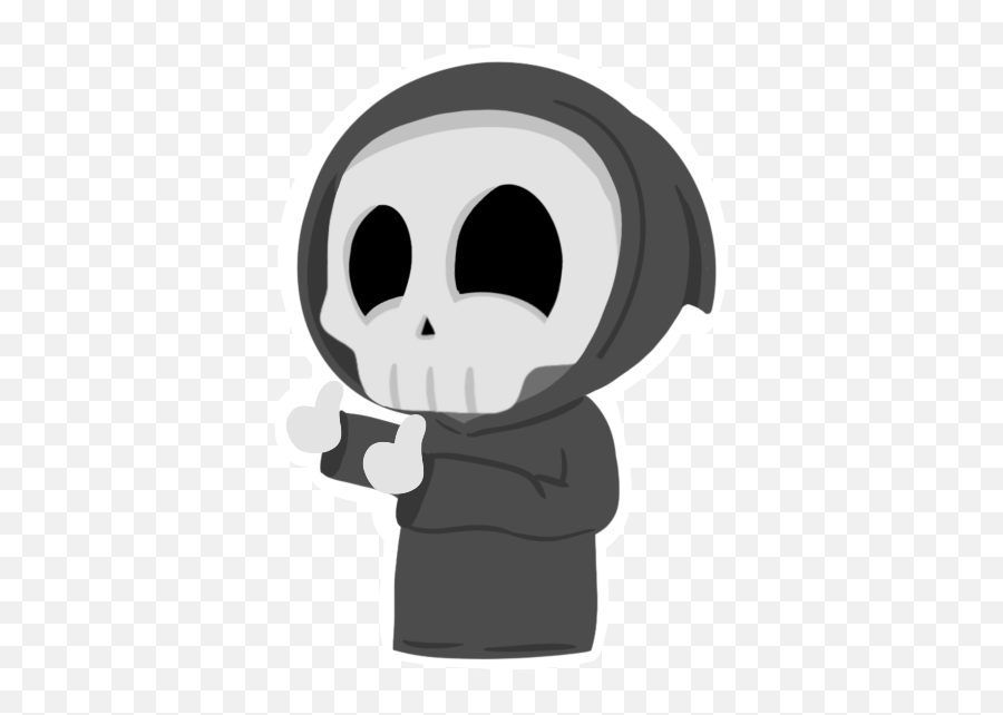 Grimmie The Reaper Stickers - Supernatural Creature Emoji,Grim Reaper Emoji