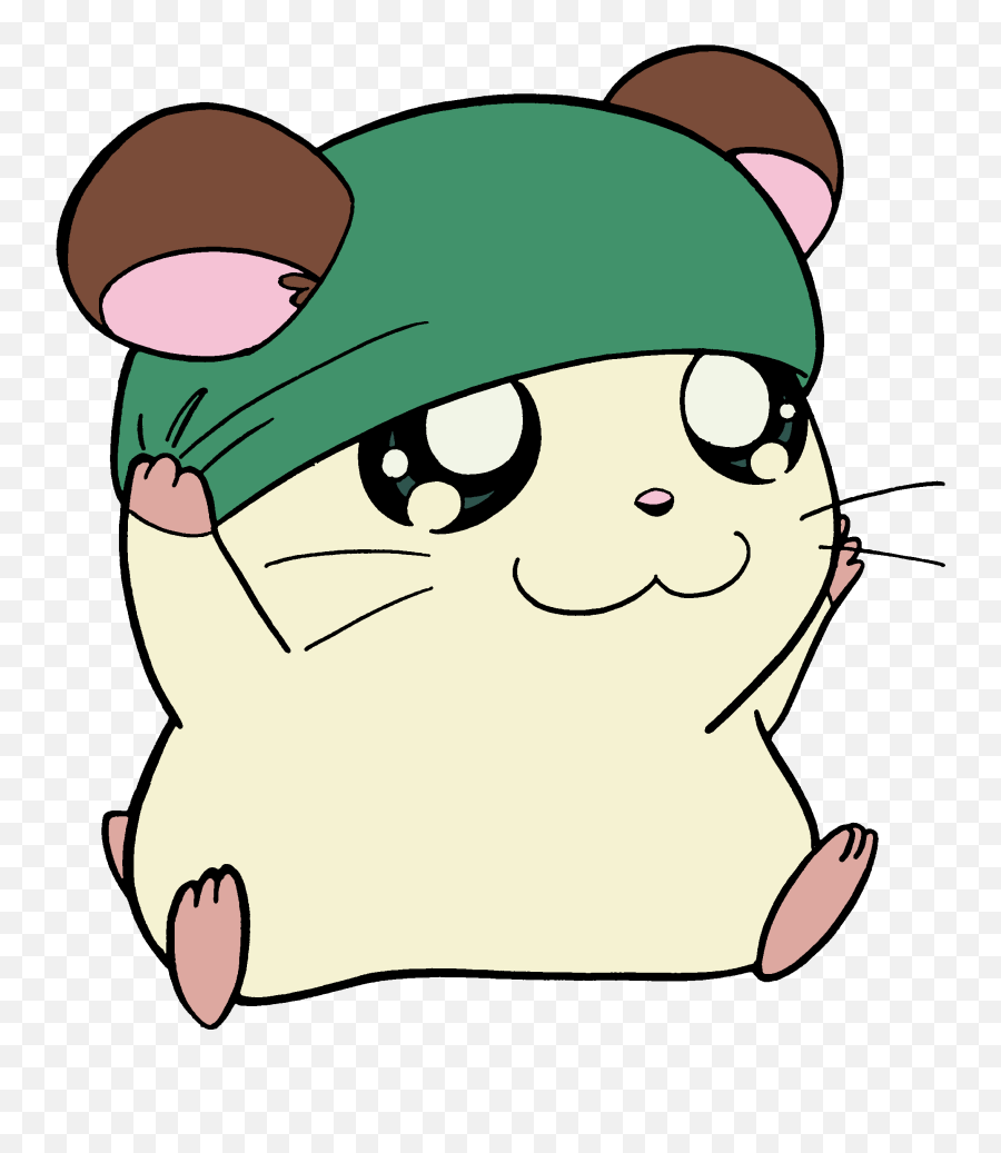 Hamtaro Hamster Anime Cute Sticker - Cappy Hamtaro Png Emoji,Hamtaro Emoji