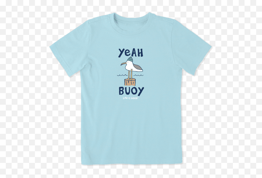 Kidsu0027 Kids Yeah Buoy Seagull Crusher Tee Life Is Good - Short Sleeve Emoji,Emoji Answers Early Bird