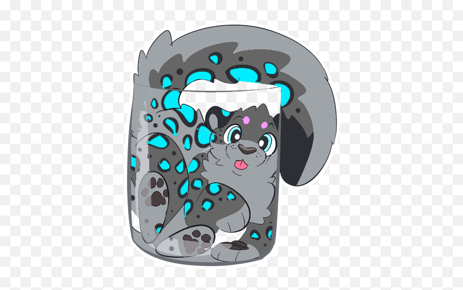 Spencer The Snow Leopard - Dot Emoji,Emoji Stickers Spencers