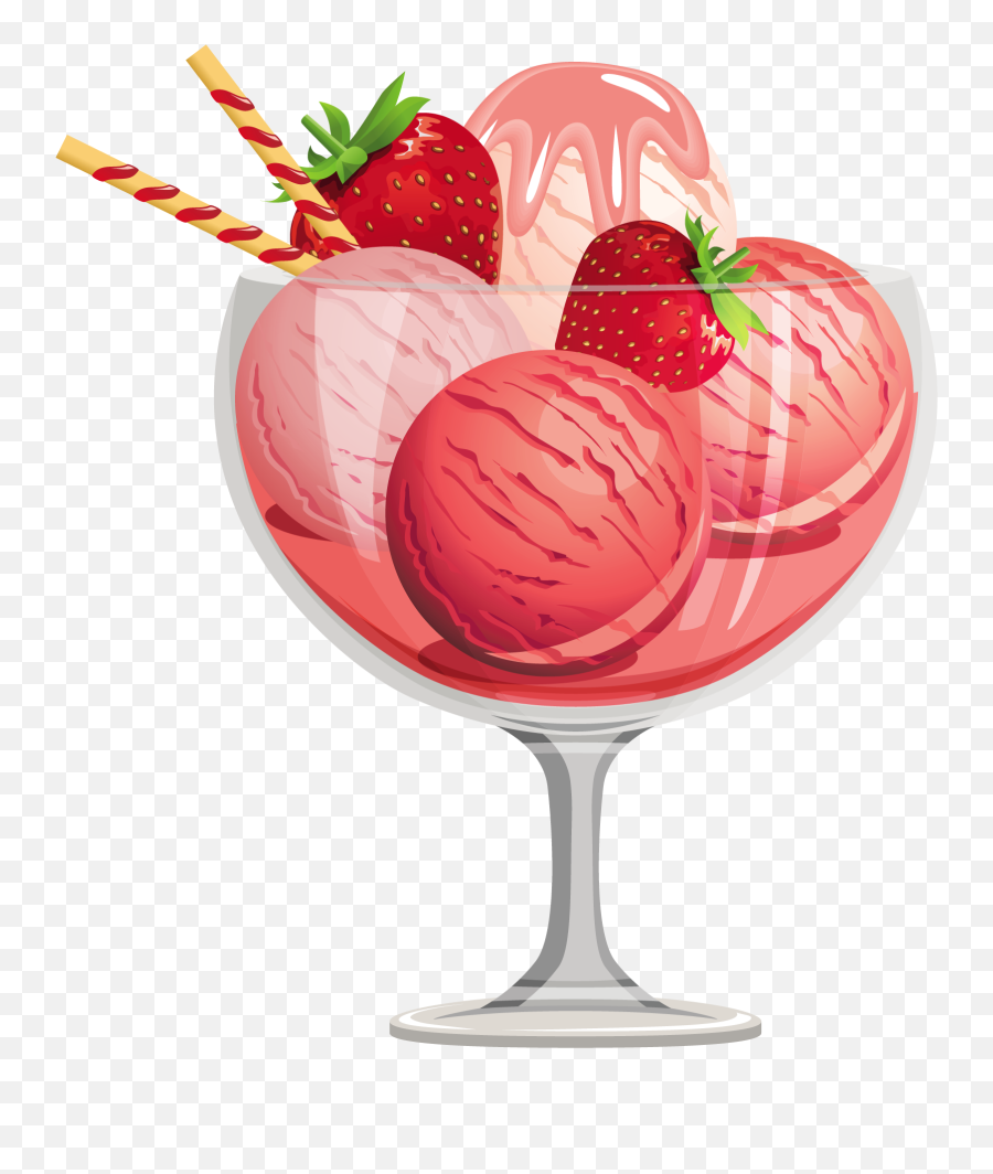 Cocktail Clipart Welcome Drink Cocktail Welcome Drink - Clipart Strawberry Ice Cream Emoji,Emoji Ice Cream Sundae