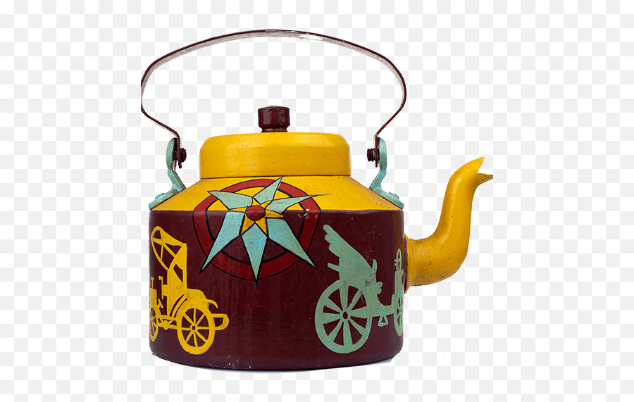 Buy Warli Art Teapot L Handikart - Lid Emoji,Teapot Emoji