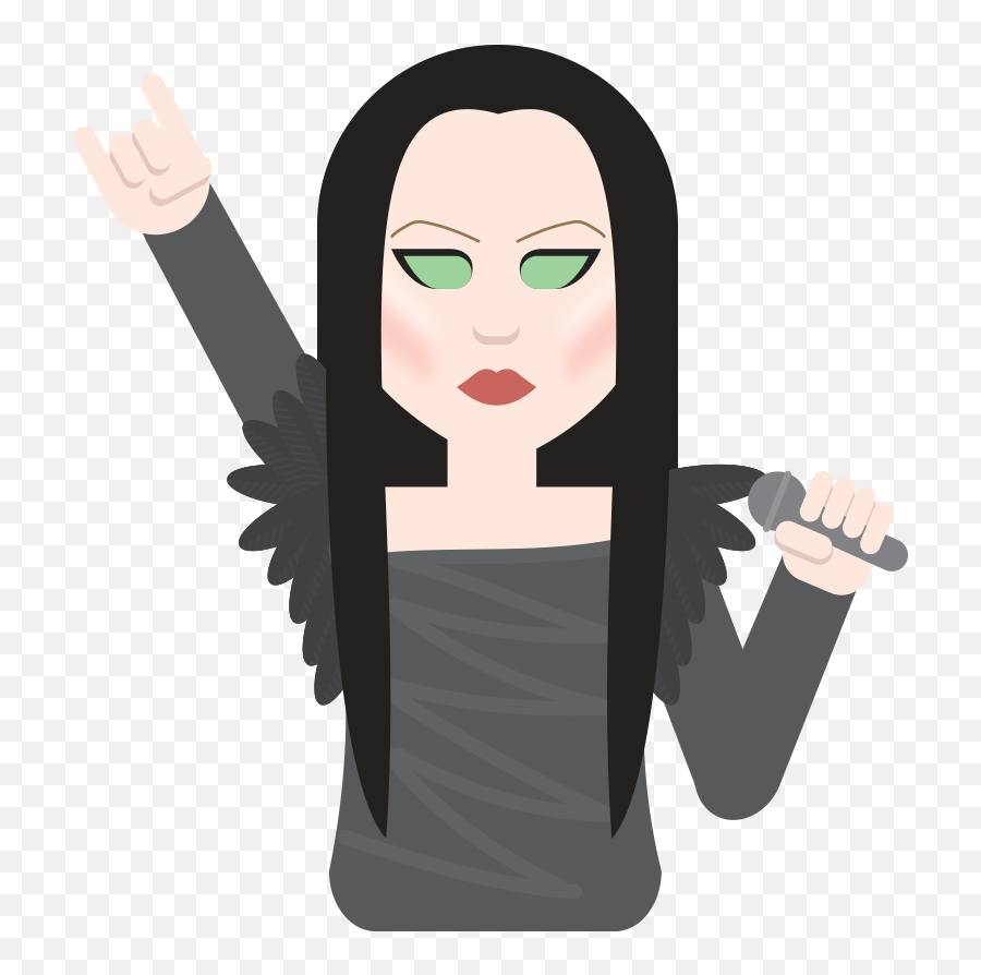 The Voice - Heavy Metal Emoji,Pic Of Emoji With Long Hair