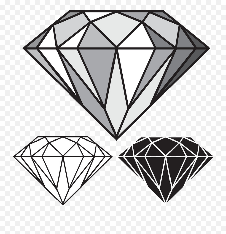 Diamond Clipart - Clipartworld Diamond Ring On Vector Emoji,Trumpet Black And White Emoji Transparent