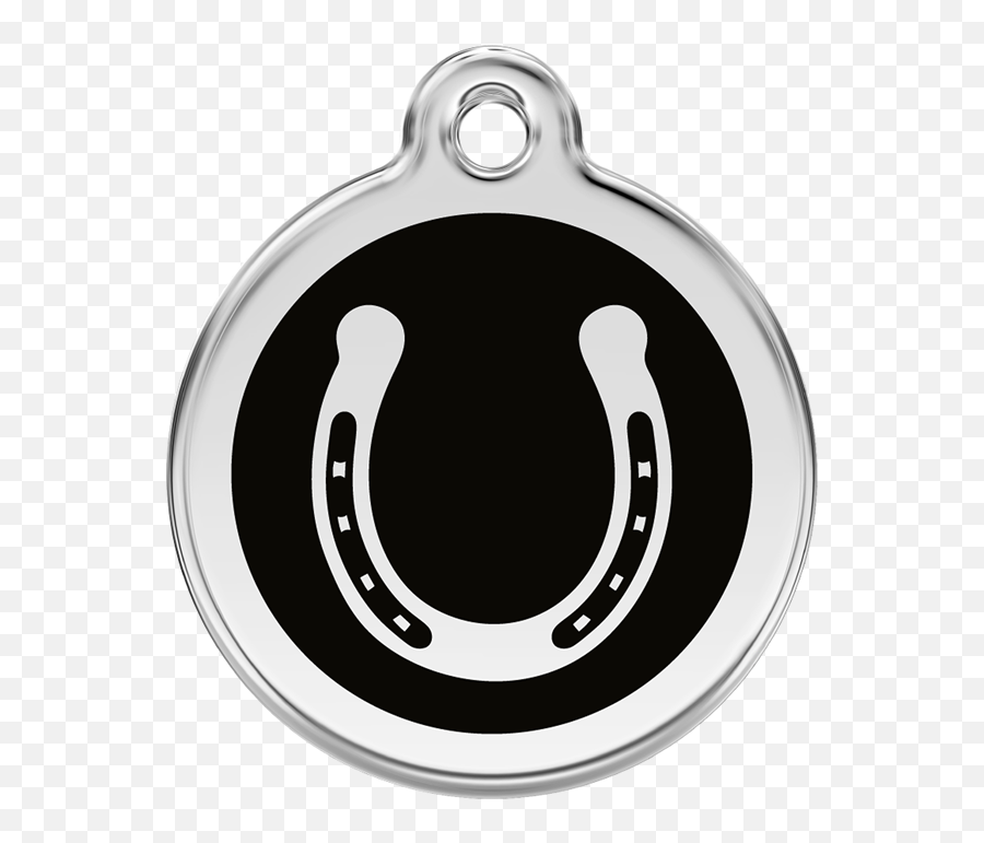 Red Dingo Horse Shoe Dog Tag - Horseshoe Emoji,Emoticon Id