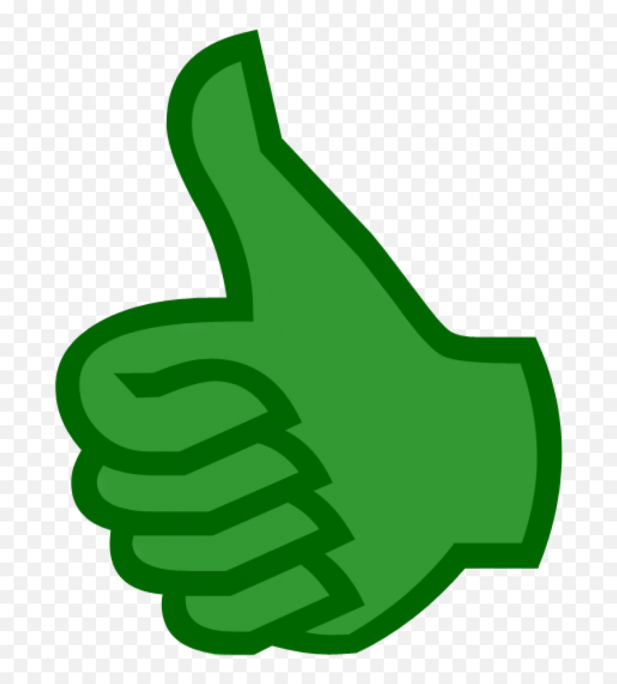 Clip Art Green Door - Green Thumb Up Transparent Background Emoji,Green Thumb Emoji