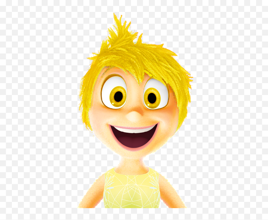 Pin - Inside Out Joy Yellow Hair Emoji,Inside Out Dad Emotions