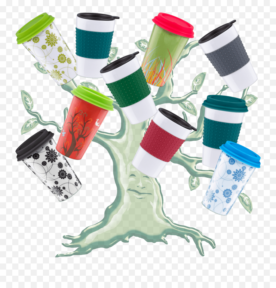 Smart Planet Eco Ceramic Mug - Cylinder Emoji,Emoticon Christmas Tree For Outlook
