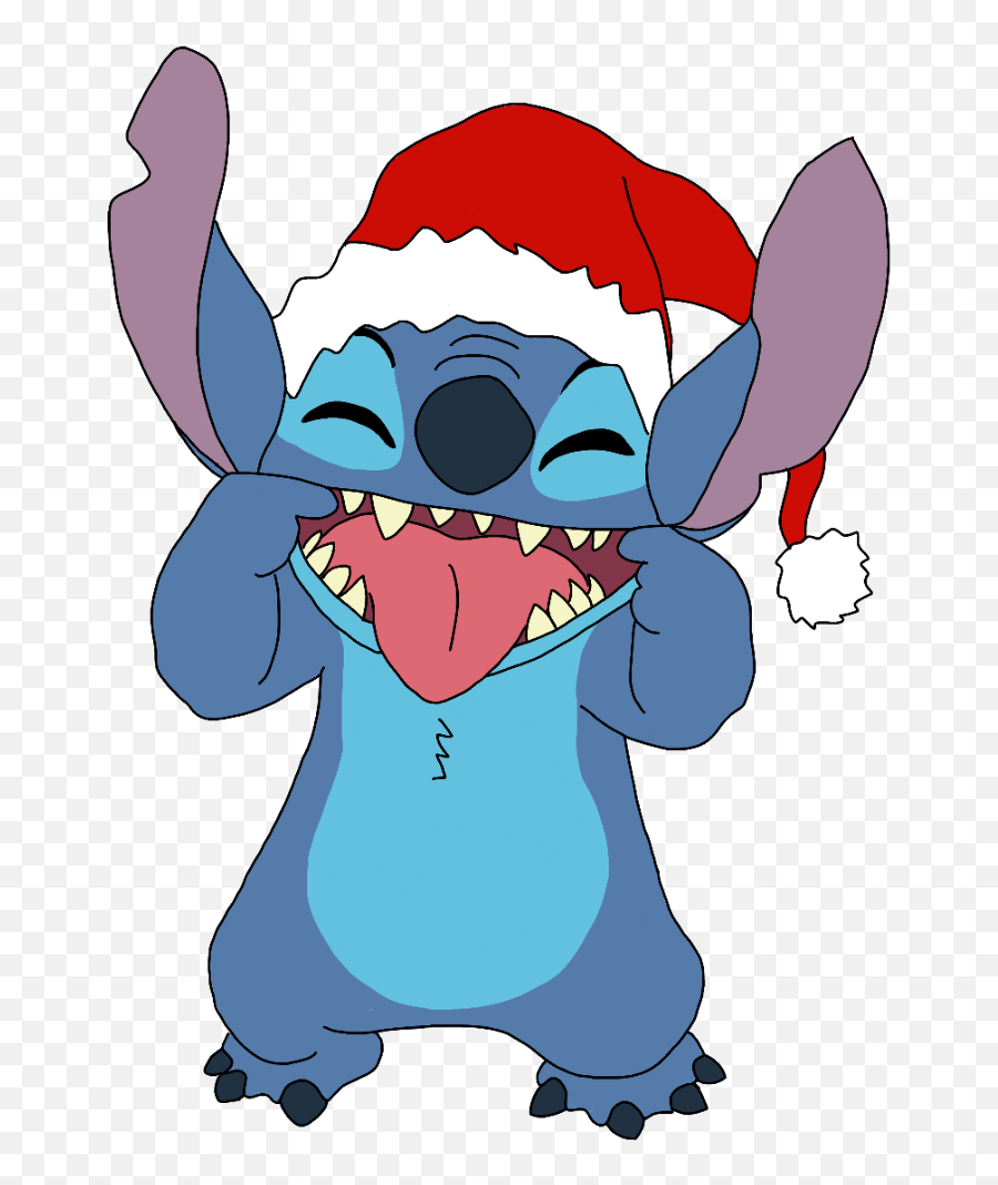 Christmas Stitch Disney Clipart - Stitch Christmas Emoji,Stitch Emoji