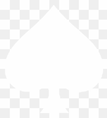 Spade Black And White - White Spade Transparent Emoji,Ace Of Spades Emoji