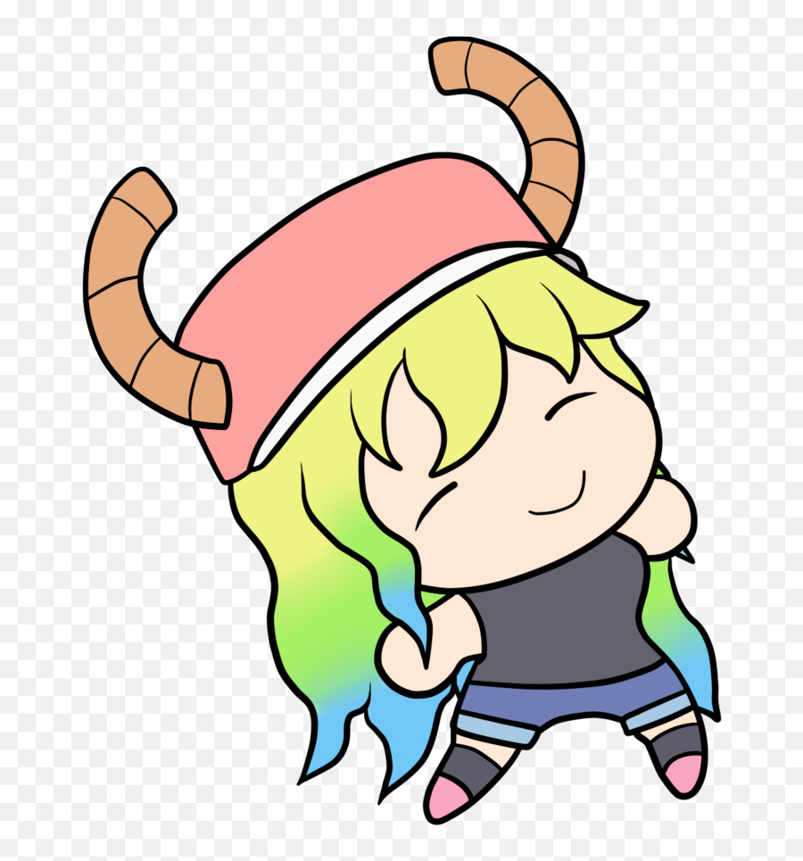 Dragon Maid Lucoa Png Clipart - Smol Lucoa Emoji,Shouta Dragon Maid Emojis