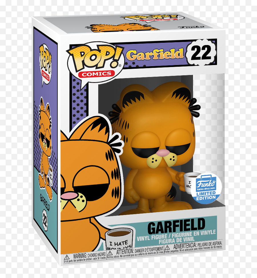Garfield With Mug Funko Pop Exclusive - Garfield Funko Pop Emoji,Garfield Emotion Scale