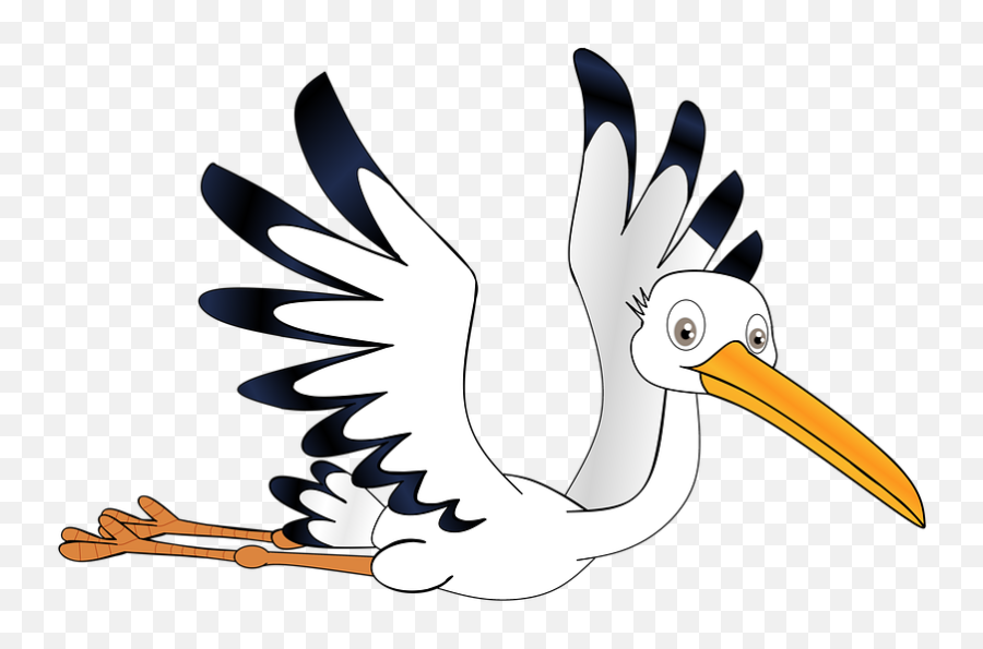 Free Photo Bill Stork Pregnant Sky Rattle Stork Clip Art - Cartoon Pelican Transparent Background Emoji,Addult Emotions Clipart