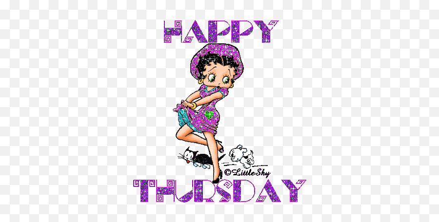 Claudi1775s Animated Gif - Happy Thursday Good Morning Betty Boop Gif Emoji,Flea Animated Emoticon