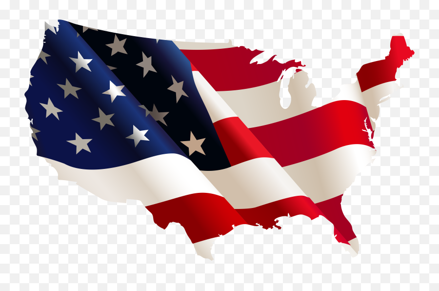 American Flag Hd Image Clipart Png - United States Flag Map Emoji,Us Flag Emoticon