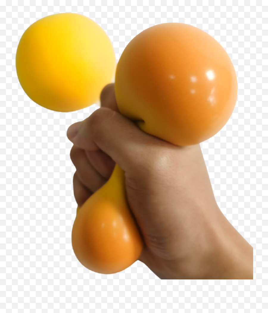 Yellow To Orange Dough Stress Ball - Baby Toys Emoji,Stress Ball Emotions