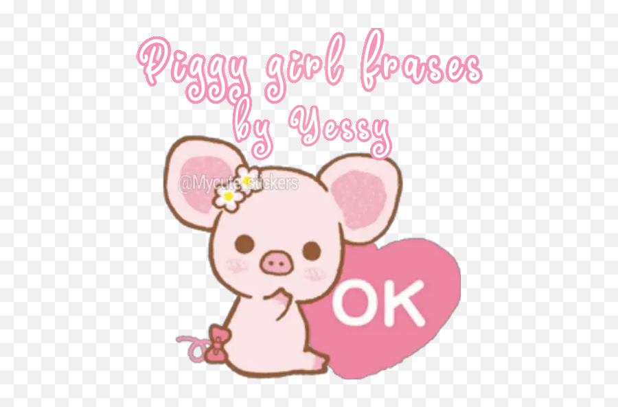 Sticker Maker - Dulces Emojisby Yessy Aesthetic Kawaii Pig,Awesome Girly Emojis