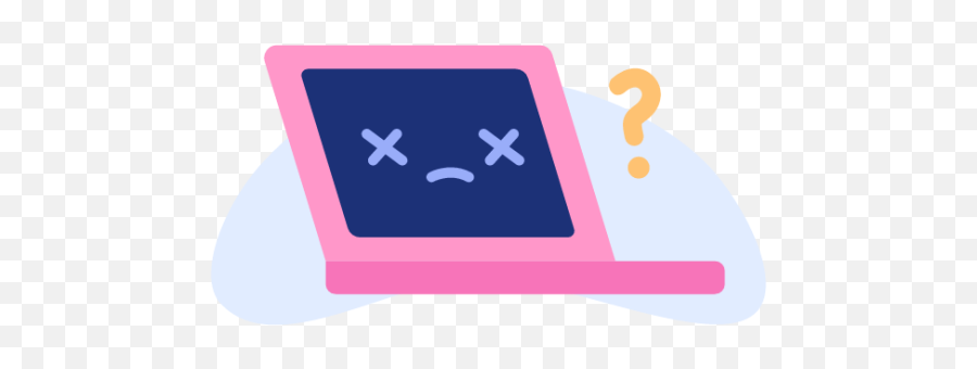 Laptop Pink Computer Question Mark Dead Illustration - Smart Device Emoji,G7 Emojis Come Up As Question Marks