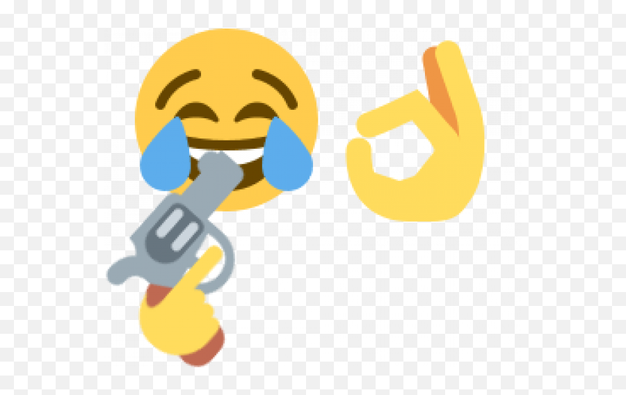 Crying Laughing Emoji Transparent Png - Laughing Crying Gun Emoji,Laughing Crying Emoji Transparent