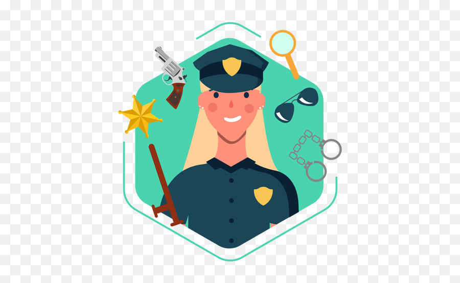 Cute Policewoman Elements Ad Spon Sponsored Elements - Happy Emoji,Blacksmith Emoji Png
