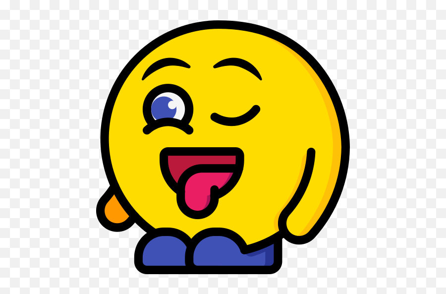 Silly - Free People Icons Emoji De Relajado,Silly Grin Emoticon