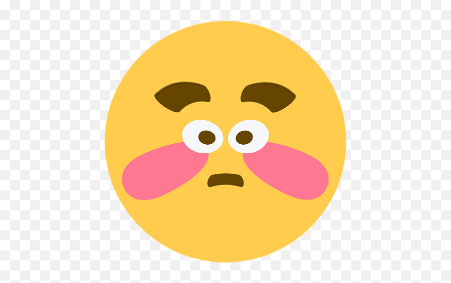 Flshed - Discord Emoji Flushed Emoji Meme Distorted,Discord Emoji Memes