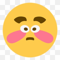 Flshed - Discord Emoji Flushed Emoji Meme Distorted,Discord Emoji Memes