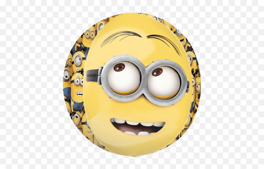 16 Despicable Me Minions Orbz Spherical Balloon Emoji,Laughing Minion Emoticon