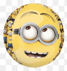 16 Despicable Me Minions Orbz Spherical Balloon Emoji,Laughing Minion Emoticon