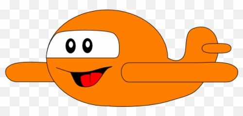 Orange Plane Clip Art At Clker - Clipart Orange Airplane Emoji,Plane Emoticon