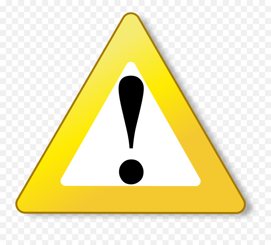 Warning Sign Png Attention Caution Sign Icon - Free Emoji,Triangle Warning Emoji