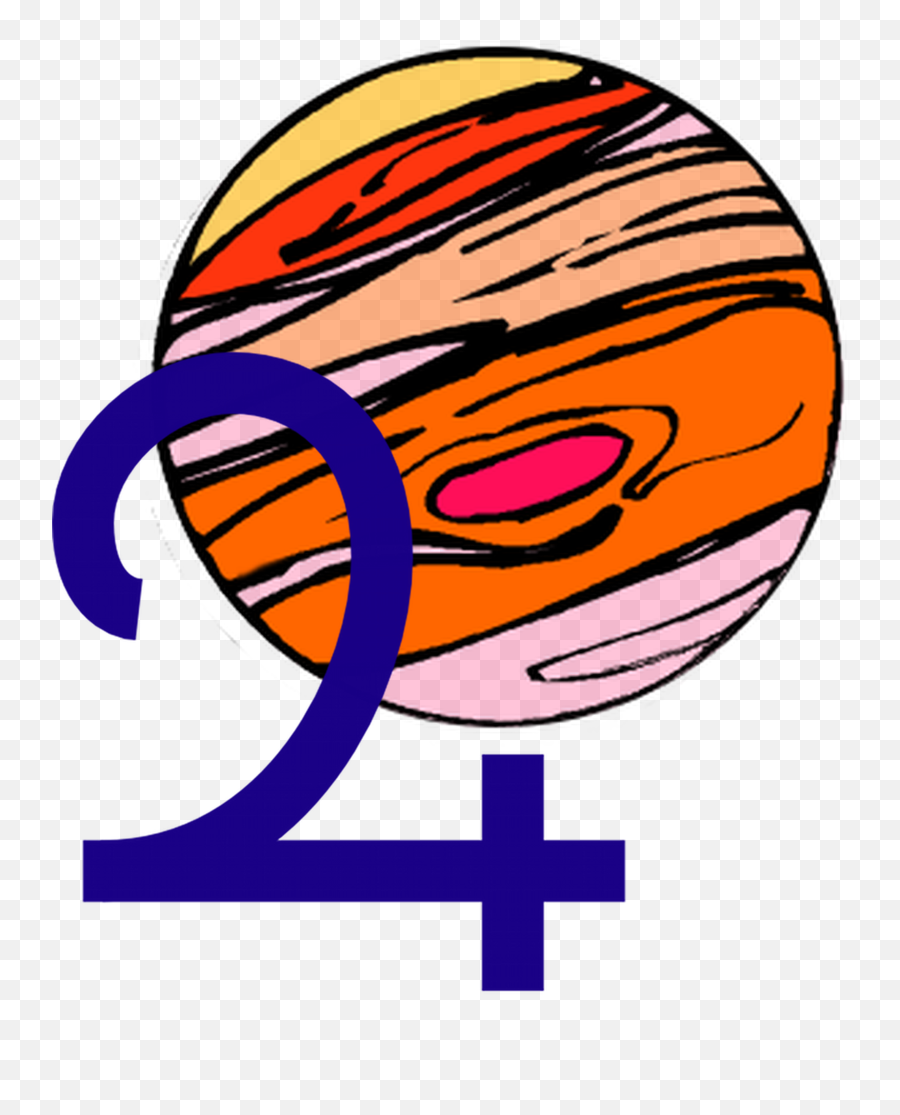 Cartoon Jupiter Planet Clipart - Full Size Clipart 4138931 Emoji,Jupiter Symbol Emoji